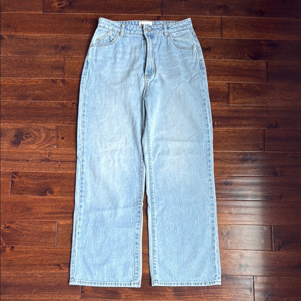 ROLLA'S Heidi High Rise Loose Straight Light Blue Denim Jeans Size 27